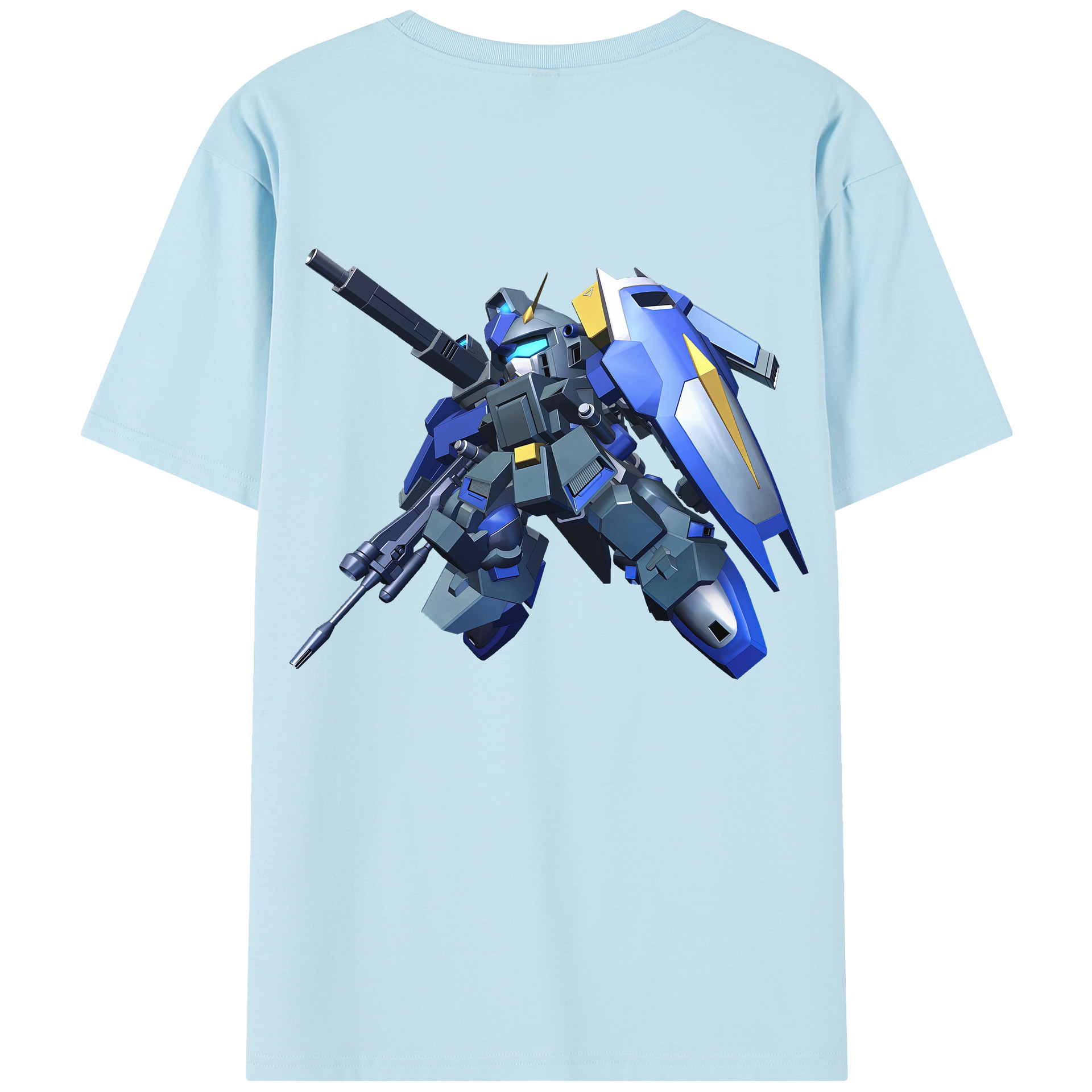 （画像用） 機動戦士ガンダム Mobile Suit Gundam 綿100％半袖Tシャツ（背面プリント）